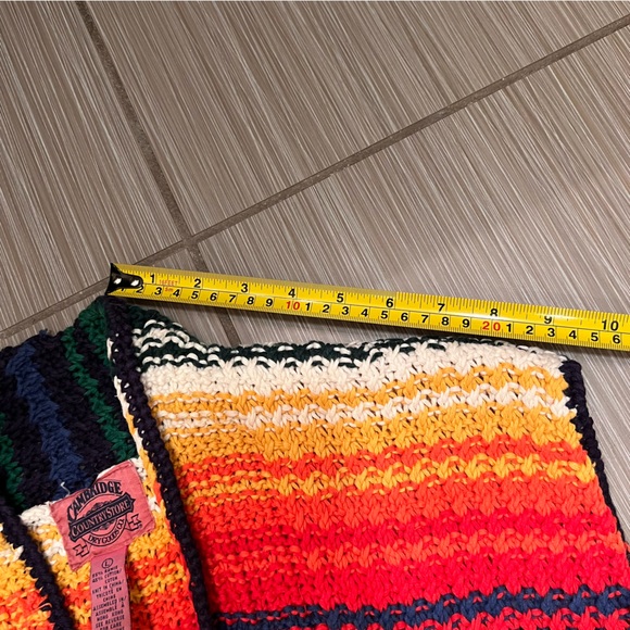 Vintage Cambridge Country Store Dry Goods multicolor rainbow knit sweater vest - Picture 7 of 10